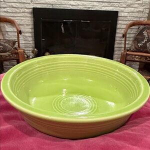 HLC Fiestaware Vibrant Green Ceramic Bowl